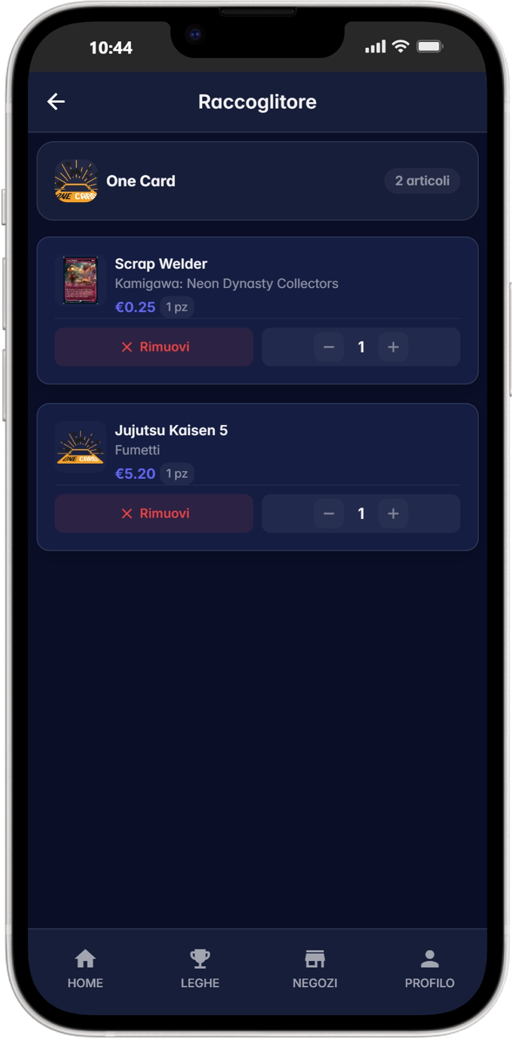 PlayerHub - Prodotti Preferiti